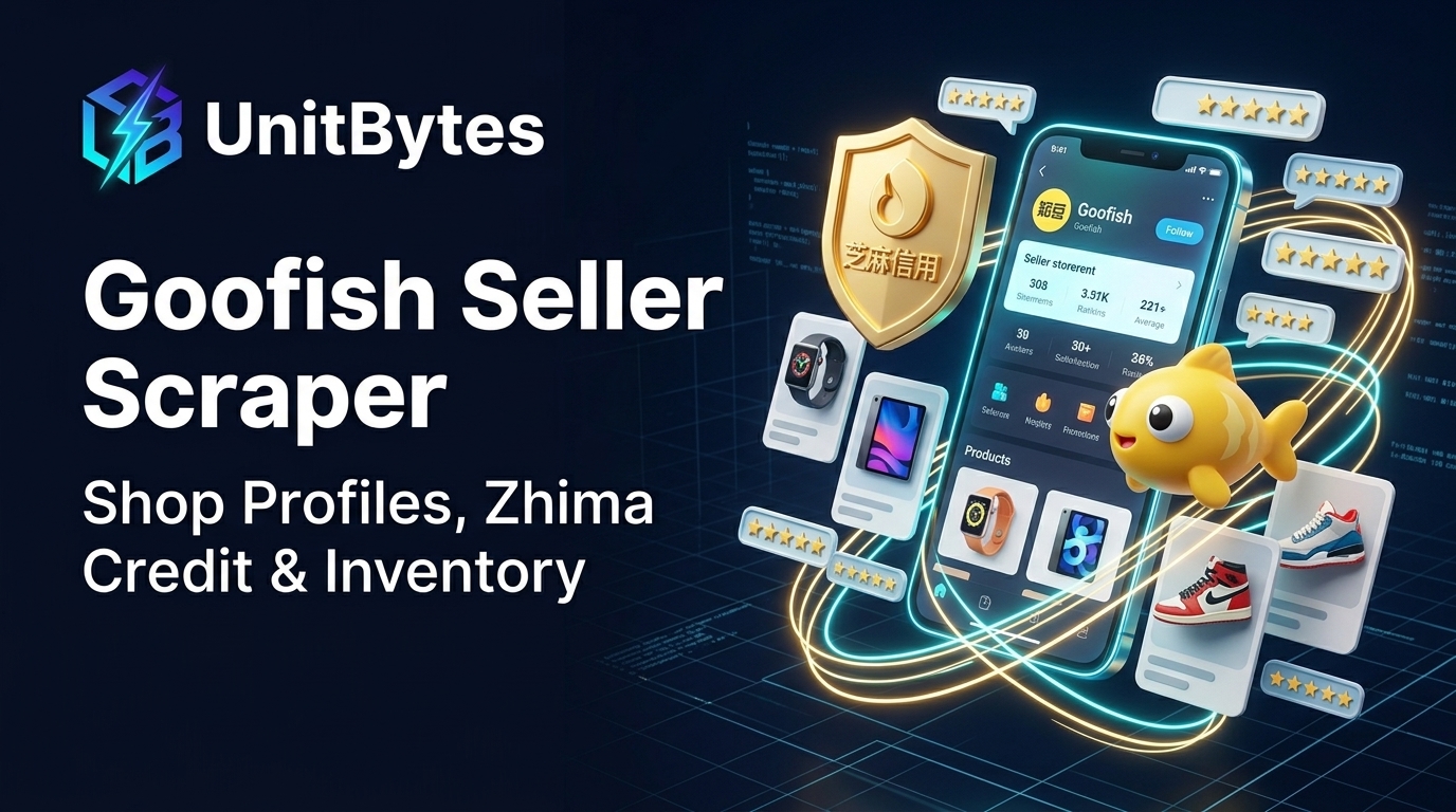 Goofish Scraper: 闲鱼 Xianyu Sellers, Inventory & Reviews Banner