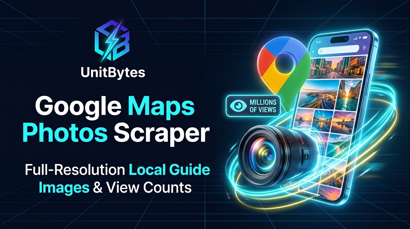 Google Maps Contributor & Local Guide Photos Scraper Banner