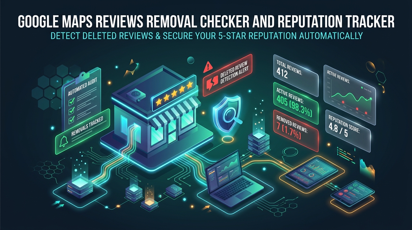 Google Maps Reviews Tracker: Check Removed & Edited Reviews Banner